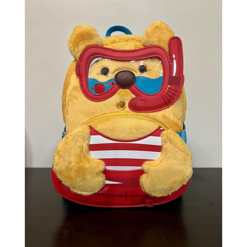 Loungefly Exclusive Disney Winnie The Pooh Summer Vibes Plush Mini Backpack